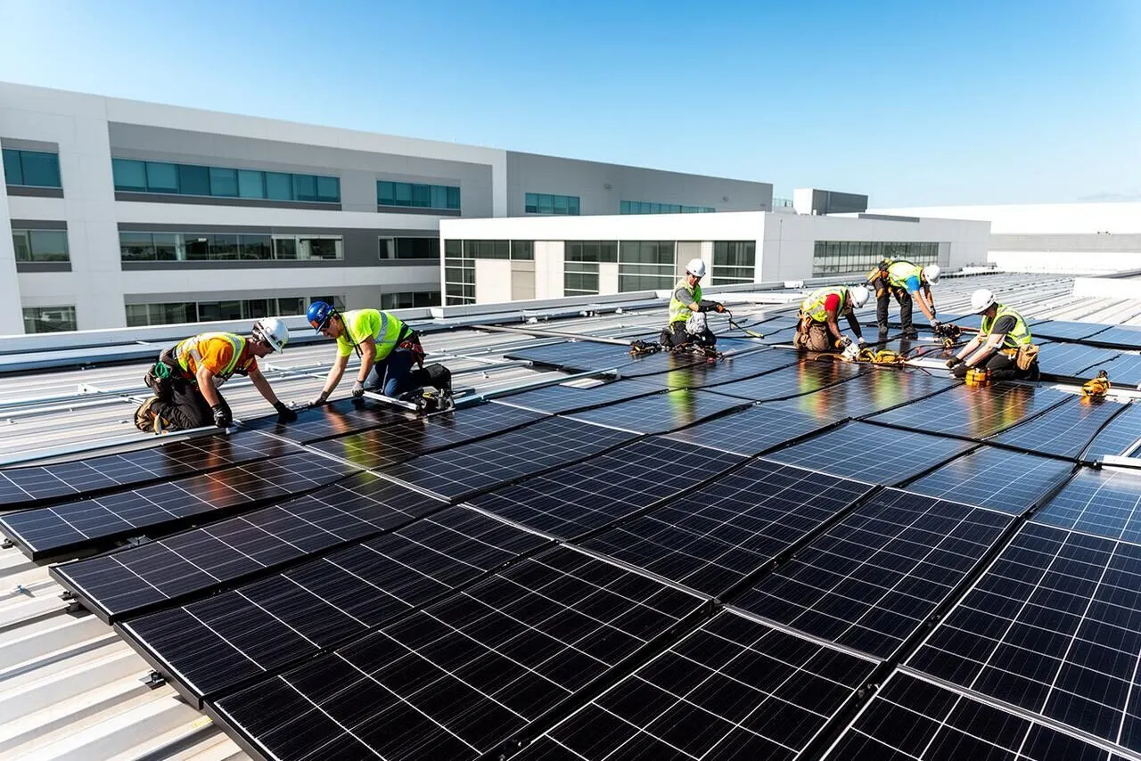 Instalace fotovoltaických panelů