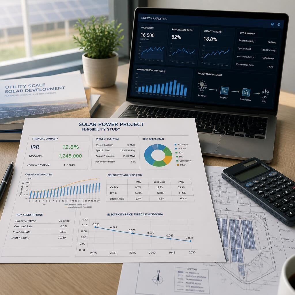Studie proveditelnosti FVE – finanční model a technický návrh