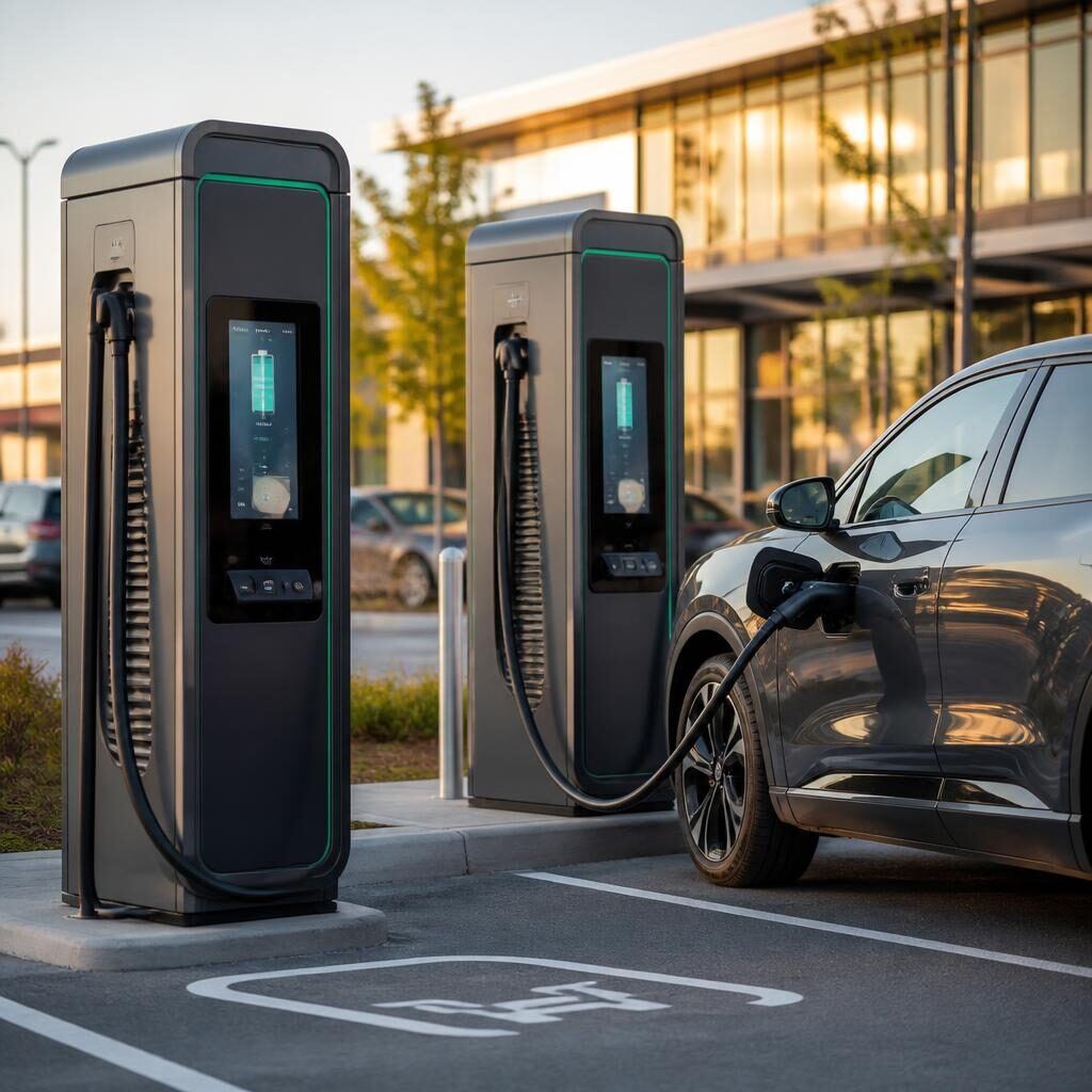 DC rychlodobíječka 150 kW na retail parkovišti