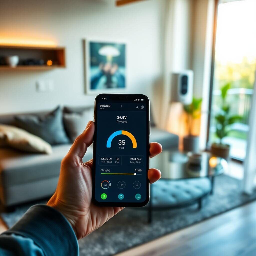 Mobilní aplikace pro řízení domácího dobíjení